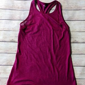 Old Navy Active Women's Tank, Raspberry Racerback with mesh Detail , Medium Tall